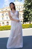Sukienka ROSALINE maxi koronkowa biała